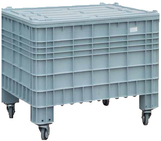 Plastic, mobile storage boxes